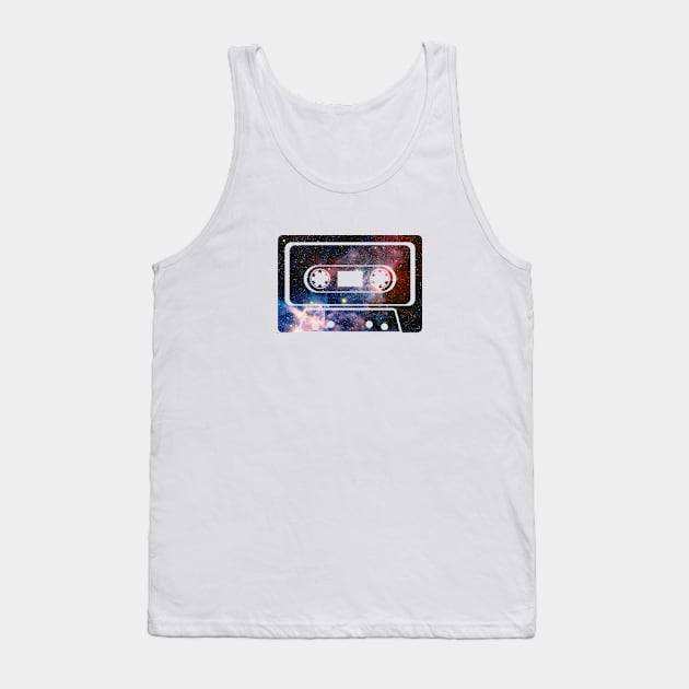 Galactic Cassette Tape Tank Top by bobyberto